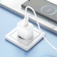 Мережевий зарядний пристрій з кабелем HOCO CS52A 18W Surplus single-port QC3.0 charger set(Type-C) White (6942007631471)
