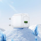 Мережевий зарядний пристрій з кабелем HOCO CS52A 18W Surplus single-port QC3.0 charger set(Type-C) White (6942007631471)