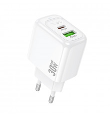 Мережевий зарядний пристрій HOCO CS55A Surplus PD30W+QC3.0 charger White (6942007631549)