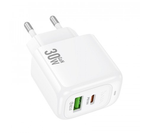 Мережевий зарядний пристрій HOCO CS55A Surplus PD30W+QC3.0 charger White (6942007631549)
