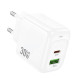 Мережевий зарядний пристрій HOCO CS55A Surplus PD30W+QC3.0 charger White (6942007631549)