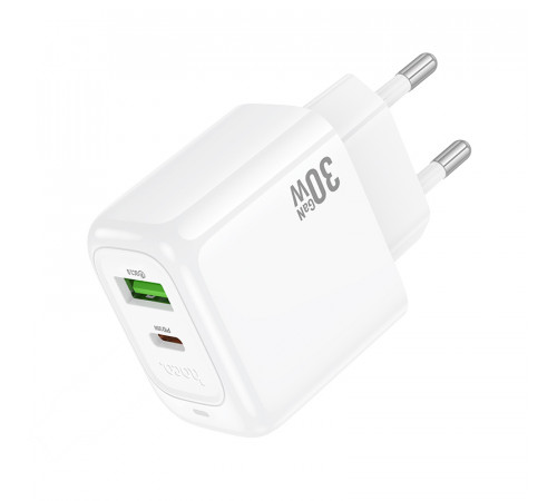 Мережевий зарядний пристрій HOCO CS55A Surplus PD30W+QC3.0 charger White (6942007631549)
