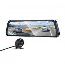 Відеореєстратор HOCO DV16 9.66-inch streaming media driving recorder(dual-channel with rear camera) Black (6942007664219)
