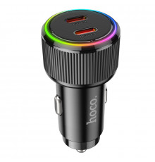 Автомобільний зарядний пристрій HOCO NZ14B Guerrero PD50W(2C) car charger Black (6942007620468)