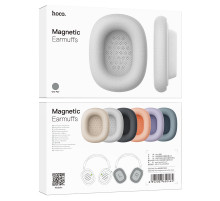 Амбушури магнітні для навушників HOCO W65/W65 Plus magnetic earmuffs Silver (6942007650465)