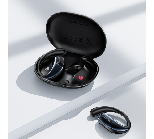 Бездротові навушники TWS ACEFAST FA005 ACEFIT SE, ENC, IPX4, Black (6974316284789)