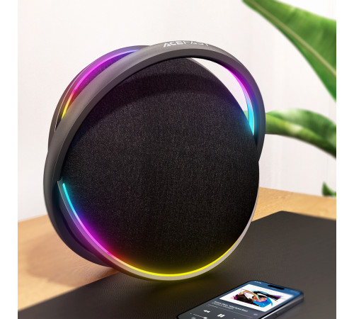 Портативна колонка Acefast K5 Pro Portable wireless Speaker, 60W, Black (6974316285465)