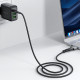 Кабель ACEFAST C22-05 USB-C to USB-C / magnetic aluminum alloy charging data cable Black (6974316285151)