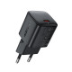 Мережевий зарядний пристрій ACEFAST A117 PD20W mini GaN USB-C fast charger Black (6974316284987)