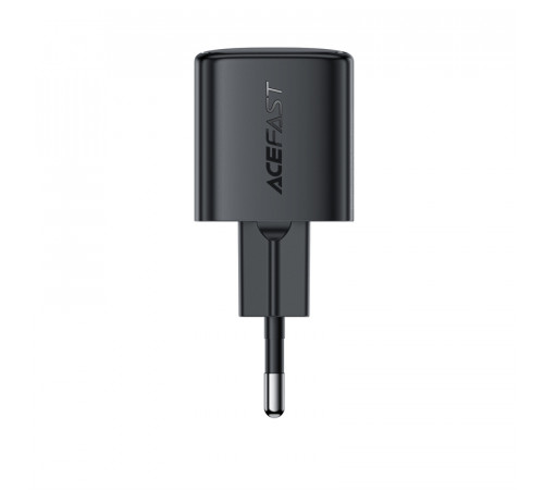 Мережевий зарядний пристрій ACEFAST A117 PD20W mini GaN USB-C fast charger Black (6974316284987)