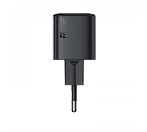 Мережевий зарядний пристрій ACEFAST A117 PD20W mini GaN USB-C fast charger Black (6974316284987)