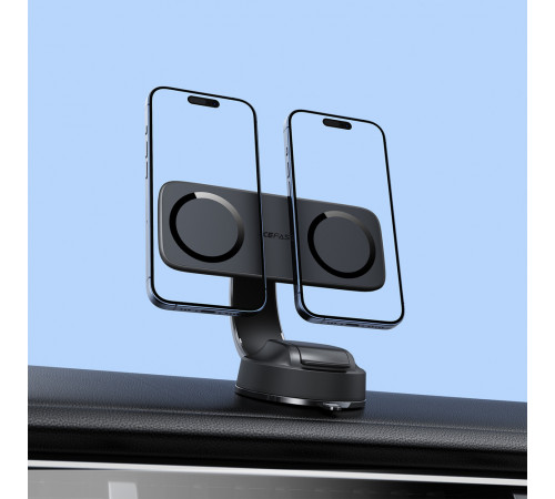 Автотримач для телефона ACEFAST D60 dual magnet car holder for dashboard Black (6974316285380)