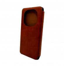 Чохол для смартфона Leather Premium for Xiaomi Redmi Note 14 Pro 4G Brown (LPRRmNt14Pro4GBrown)