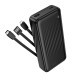 Зовнішній акумулятор BOROFONE BJ79A Clever power bank with 3 cables(20000mAh) Black (6941991121555)