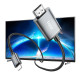 Перехідник HOCO UA27 HD on-screen cable iP to HDTV Metal Gray (6942007619011)