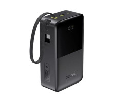 Зовнішній акумулятор Baseus EnerFill FC51 Bipow 2 Pro Digital Display Power Bank with Built-in Cable 30000mAh 22.5W Cosmic Black (E0028100)