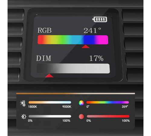 Накамерне світло Ulanzi K20 RGB 20W  Panel light (L207)