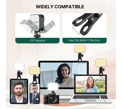 Ulanzi VL100X Selfie Light, Clip LED Light (3356)