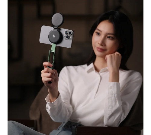 Тримач телефона Ulanzi MA60 Foldable Magnetic Phone Tripod (Silver) (S035)