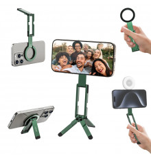 Тримач телефона Ulanzi MA60 Foldable Magnetic Phone Tripod (Green) (S036)