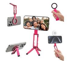 Тримач телефона Ulanzi MA60 Foldable Magnetic Phone Tripod (Pink) (S039)