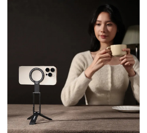 Тримач телефона Ulanzi MA60 Foldable Magnetic Phone Tripod (Pink) (S039)