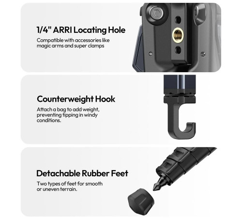 Штатив Ulanzi OMBRA II YING Tripod (38-156cm) Black (T156)