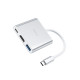 USB-хаб HOCO HB14 Easy use Type-C adapter(Type-C to USB3.0+HDMI+PD) Silver (6931474725790)