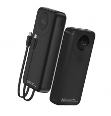 Внешний аккумулятор WUW Y202 (PD22.5W quick charge) 20000mAh Black (Y202)