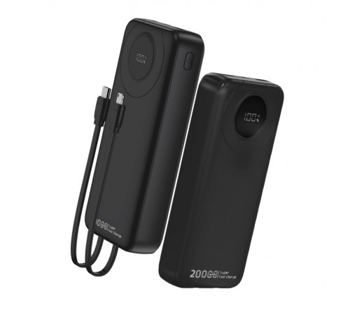 Зовнішній акумулятор WUW Y202 （PD22.5W quick charge) 20000mAh Black (Y202)