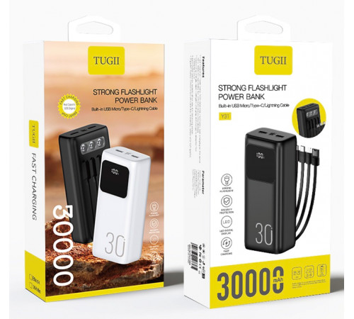 Зовнішній акумулятор WUW Y31 30000mAh Black (Y31)