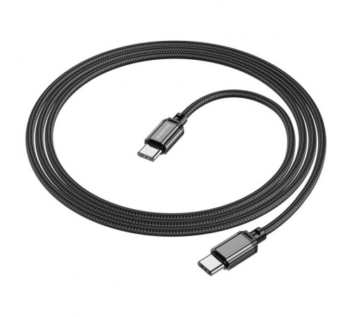 Кабель BOROFONE BX87 Sharp 60W charging data cable for Type-C to Type-C Black (6974443389067)