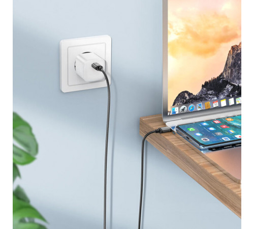 Кабель BOROFONE BX87 Sharp 60W charging data cable for Type-C to Type-C Black (6974443389067)