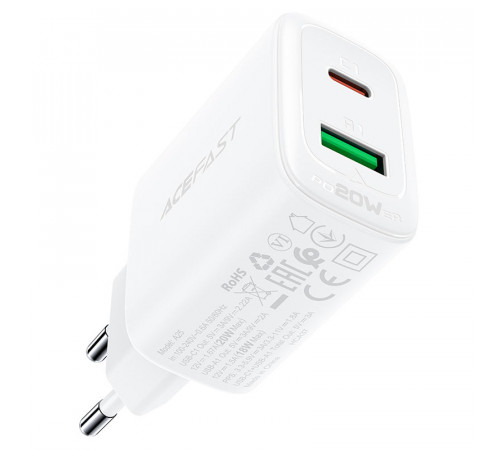 Мережевий зарядний пристрій AceFast A25 PD20W