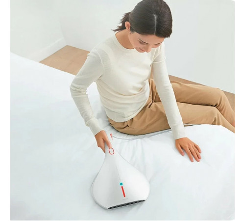 Ручний пилосос Xiaomi DEERMA Mites Vacuum Cleaner White + (перехідник на EU розетку) (CM800)