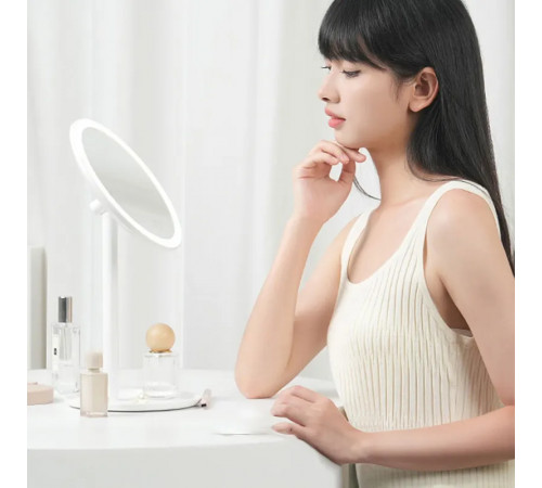 Дзеркало для макіяжу Xiaomi DOCO LED Beauty Sunlight Small Mirror Standard Edition Simple White (XM001)