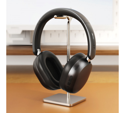 Бездротові накладні навушники ACEFAST H12 hybrid ANC, Black (6974316285724)