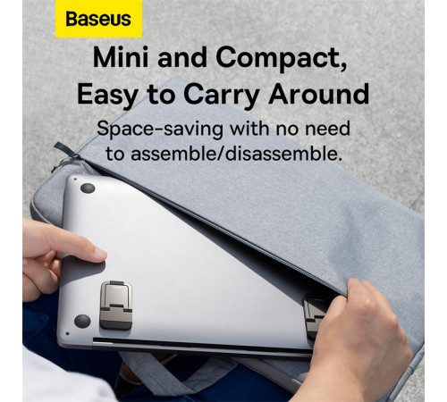 Підставка для ноутбука Baseus Slim Laptop Kickstand （2pcs）Grey (LUZC000013)
