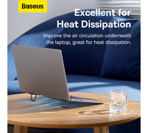 Підставка для ноутбука Baseus Slim Laptop Kickstand （2pcs）Grey (LUZC000013)