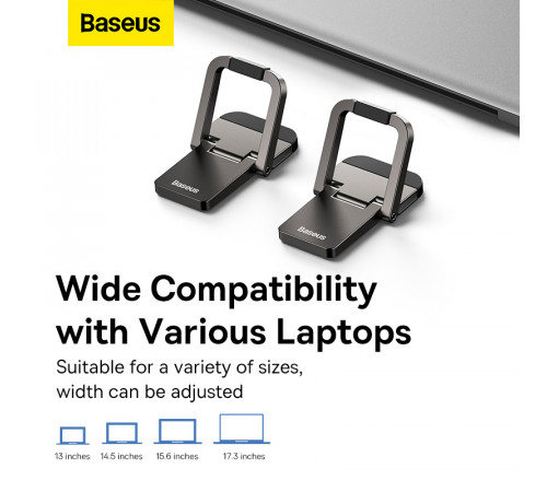 Підставка для ноутбука Baseus Slim Laptop Kickstand （2pcs）Grey (LUZC000013)