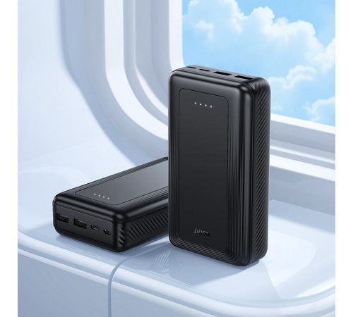 Зовнішній акумулятор HOCO J165A Honey power bank(20000mAh) Black (6942007666305)