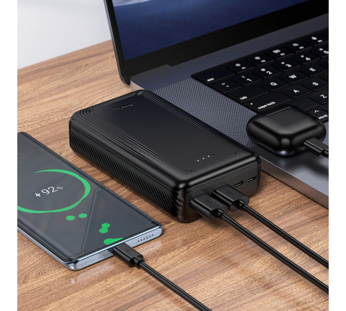 Зовнішній акумулятор HOCO J165A Honey power bank(20000mAh) Black (6942007666305)