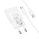 Мережевий зарядний пристрій з кабелем HOCO N72 Speed single-port PD20W ultra-thin charger set(C to C)(EU) (6942007661140)