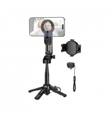 Селфі-монопод HOCO K27 Pro Magic mini live broadcast stand(pull clip+magnetic focusing version) Black (6942007668743)