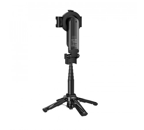Селфі-монопод HOCO K27 Pro Magic mini live broadcast stand(pull clip+magnetic focusing version) Black (6942007668743)