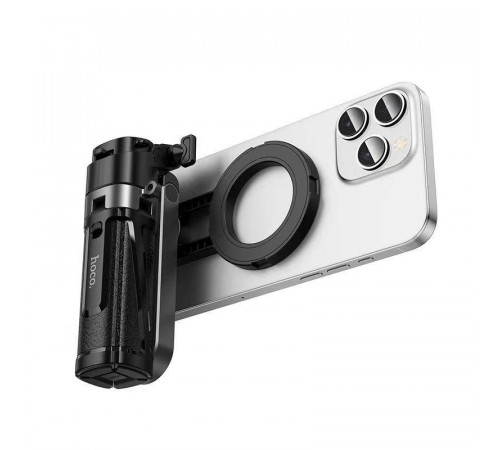 Селфі-монопод HOCO K27 Pro Magic mini live broadcast stand(pull clip+magnetic focusing version) Black (6942007668743)