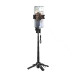 Селфі-трипод HOCO K27 Pro Magic mini live broadcast stand(pull clip+magnetic focusing version) (48cm) Black (6942007668743)