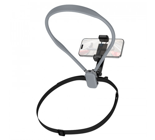 Кріплення для телефона на шию HOCO K30 Campo neck-hanging holder Black Gray (6942007664639)