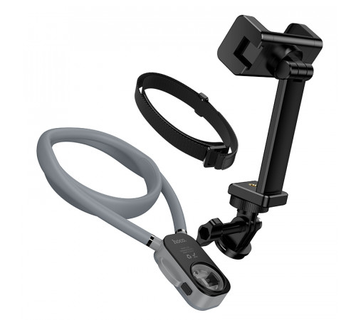 Кріплення для телефона на шию HOCO K30 Campo neck-hanging holder Black Gray (6942007664639)
