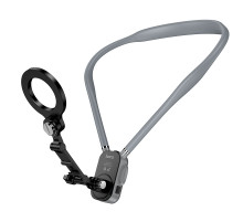 Кріплення для телефона на шию HOCO K31 Campo magnetic neck-hanging holder Black Gray (6942007664646)